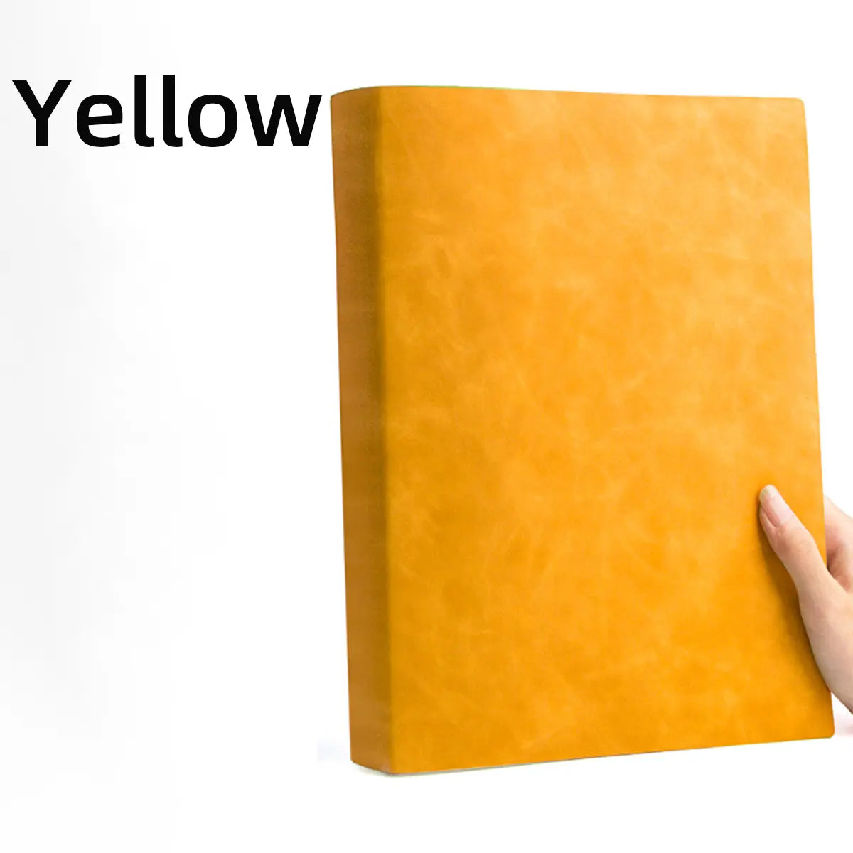 A4 Extra-Thick Notebook, 416 Pages, Soft PU Leather Cover, Waterproof 80g Cream No-Bleed Paper, 360° Lay-Flat Binding, Ribbon Bookmark, Journal & Diary Gift for University, Work & Travel