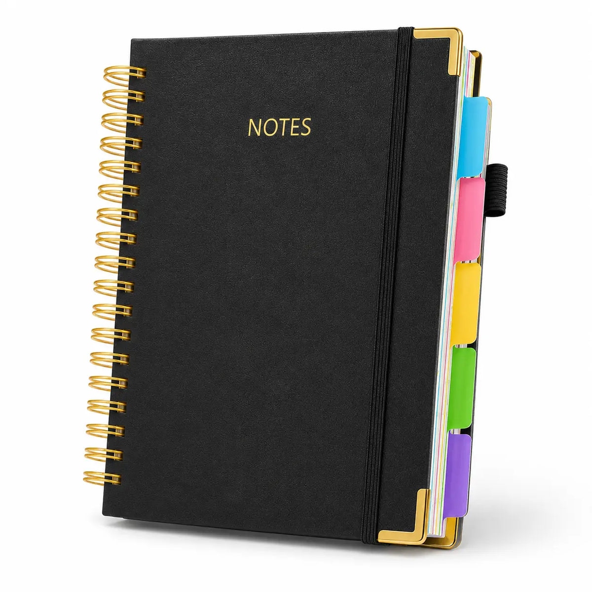 A5 Hardcover Spiral Bound Notebook - 300 Pages, 5 Color Options, Study/Office Writing/Journaling Tool, Daily Planner, Gift for Students,sohochic