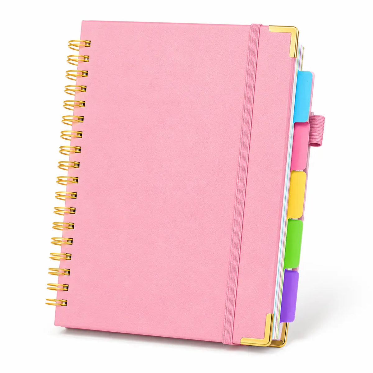 A5 Hardcover Spiral Bound Notebook - 300 Pages, 5 Color Options, Study/Office Writing/Journaling Tool, Daily Planner, Gift for Students,sohochic