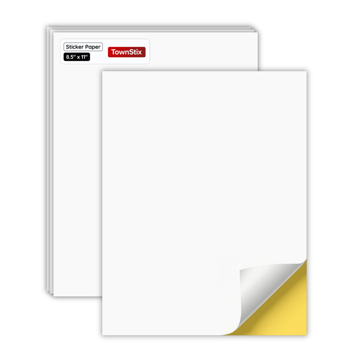 Sticker Paper for Printer, Printable Matte White Sticker - 30 Sheets