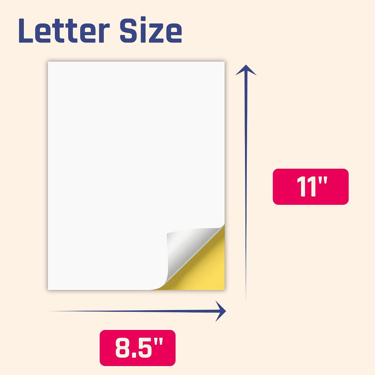 Sticker Paper for Printer, Printable Matte White Sticker - 30 Sheets
