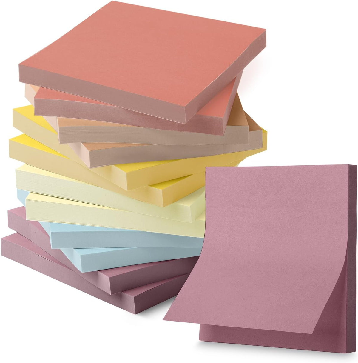 Mr. Pen- Sticky Notes, 3"x3", 12 Pads, 600 Sheets, Sunlit Sands