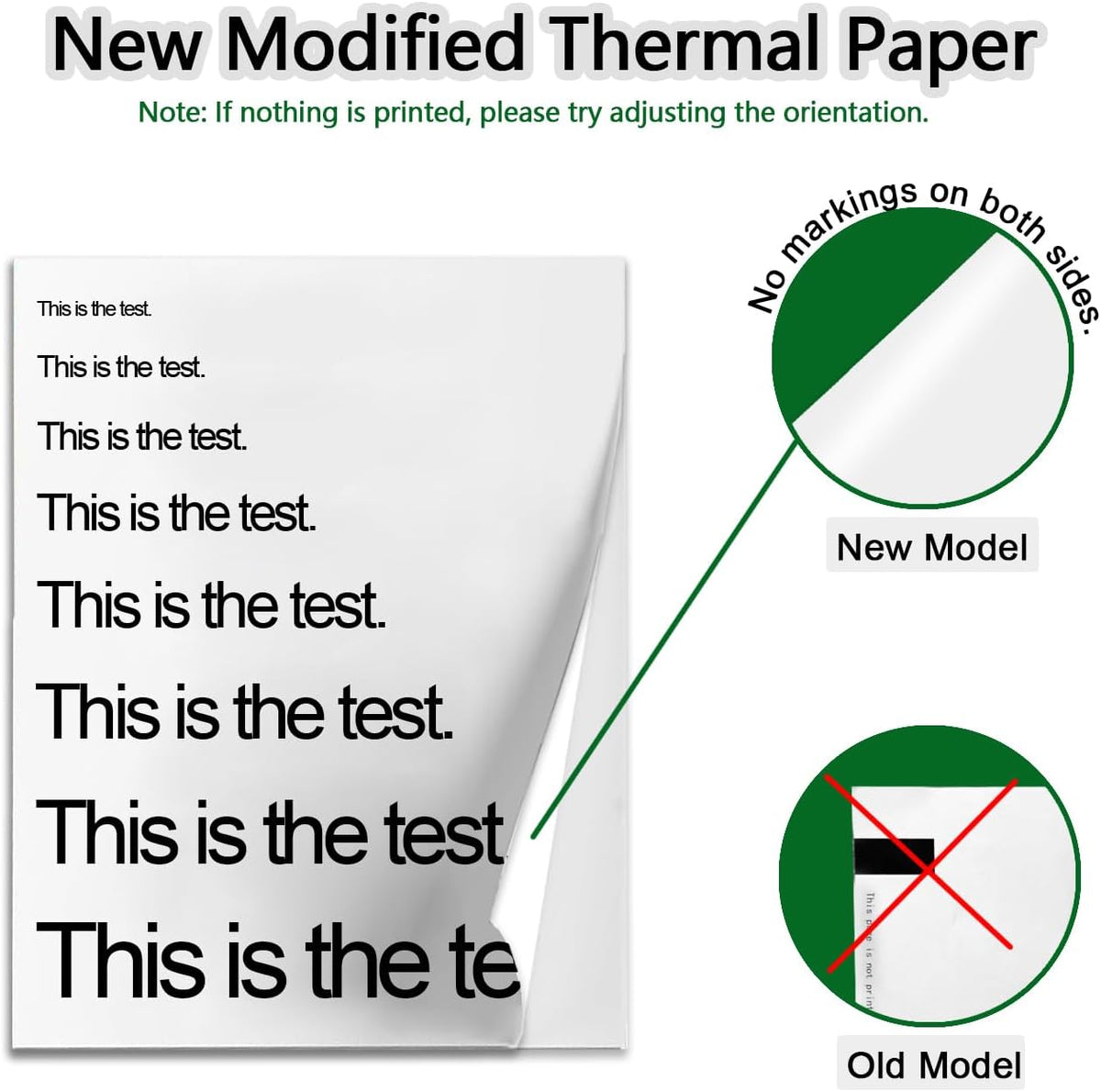 A4 Thermal Paper for Portable Printers(8.27x11.69In, 100 Sheets), BPA-Free