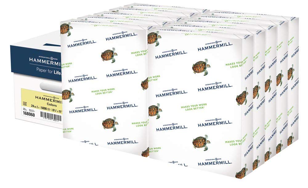 Hammermill Colored Paper, 24 lb Pink Printer Paper, 8.5 x 11-1 Ream (500 Sheets) - Made in the USA, Pastel Paper, 104463R