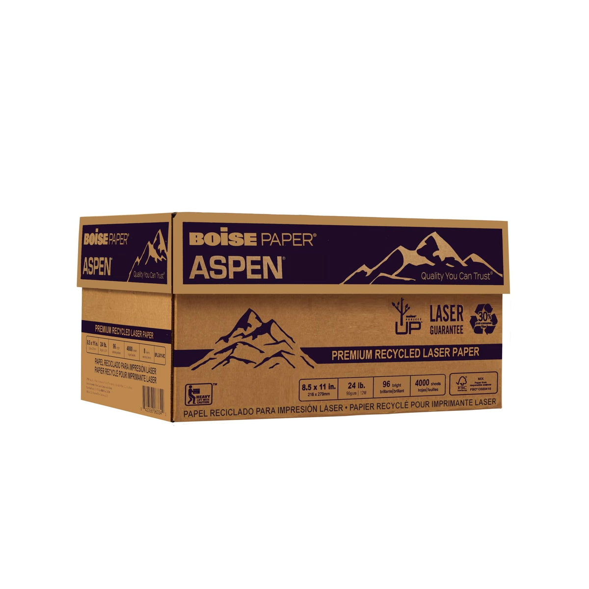 Boise X-9 Multi-Use Printer & Copy Paper, 10 Reams, White, Legal (8.5in x 14in), 5000 Sheets Per Case, 20 Lb, 92 Brightness