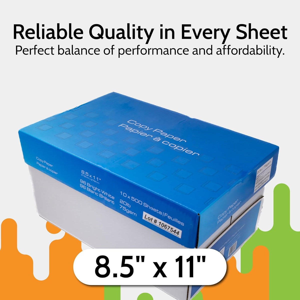 PSBM Multipurpose Copy Printer Paper 8.5 x 11 Inch 400 Reams 200000 Sheets