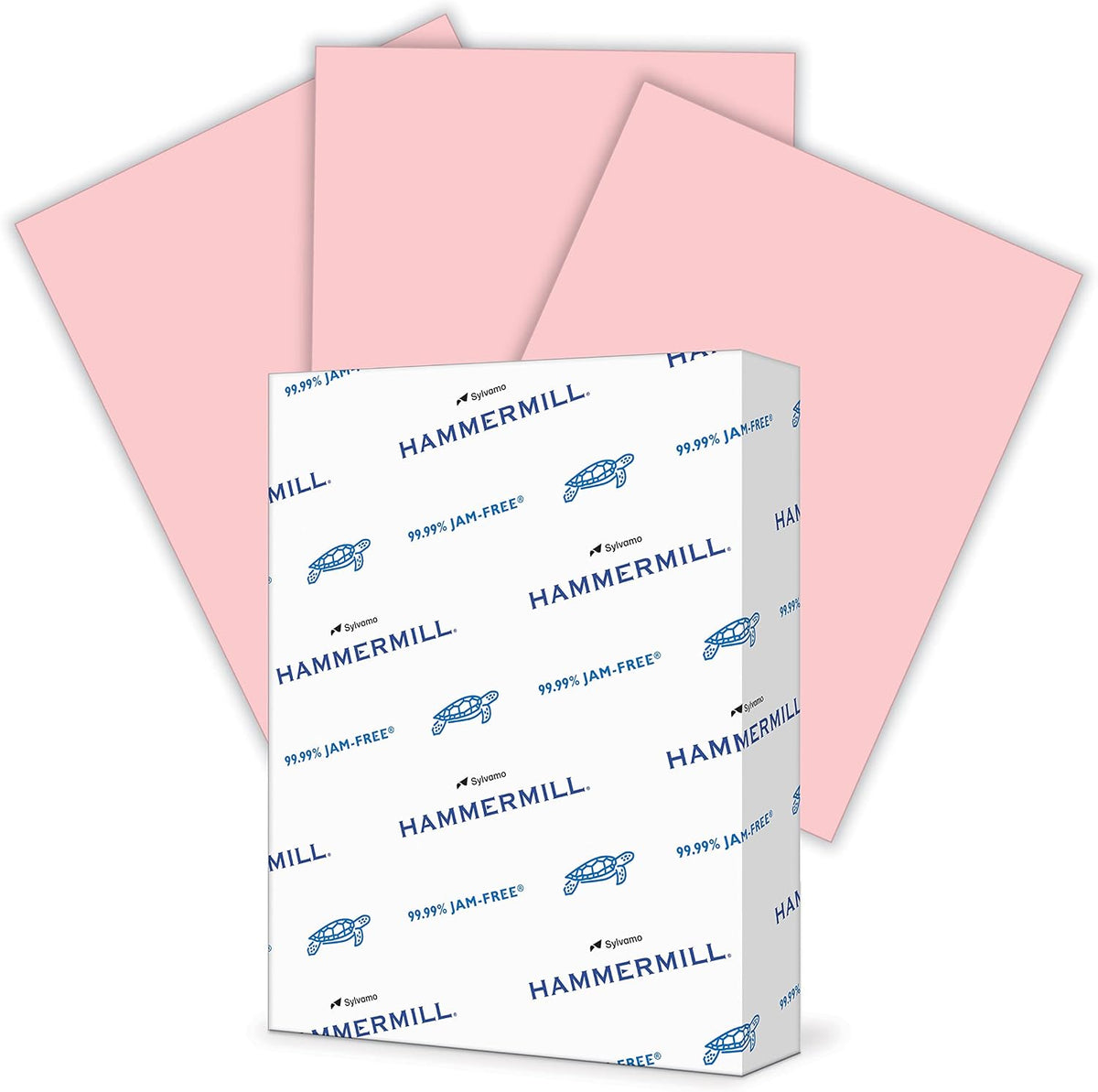 Hammermill Colored Paper, 24 lb Pink Printer Paper, 8.5 x 11-1 Ream (500 Sheets) - Made in the USA, Pastel Paper, 104463R