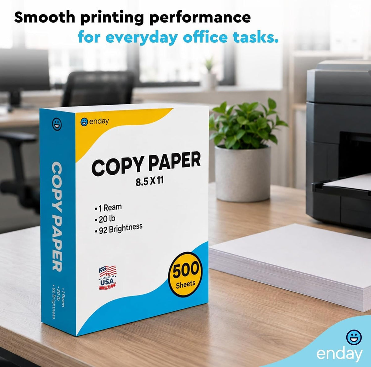 Multipurpose Copy Printer Paper, Pallet, 400 Reams (200,000 Sheets) 8.5 x 11 Inches, 20 lb, 92 Bright, White