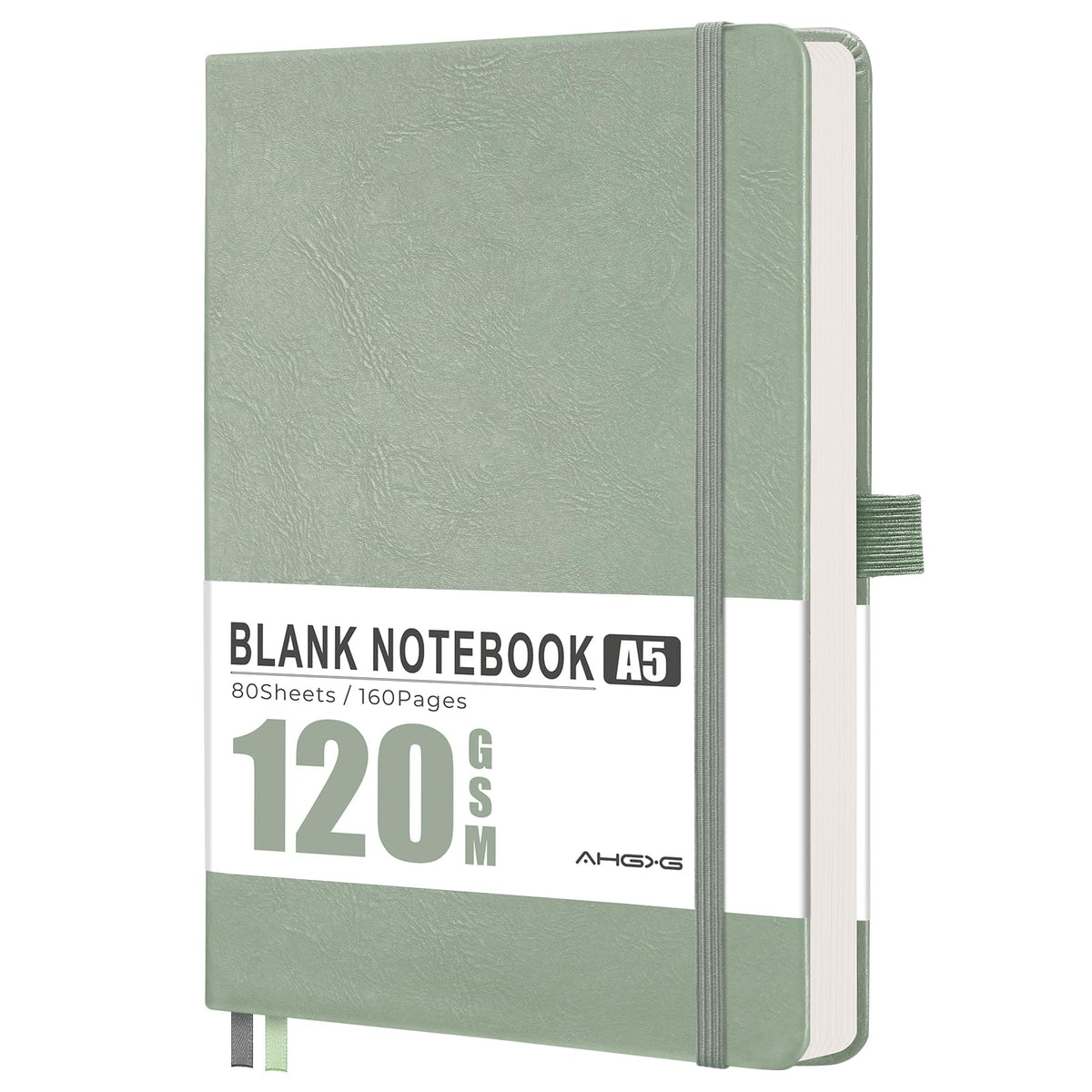 AHGXG Lined Journal Notebook, 160 Numbered Pages, A5 Size (5.7'' x 8.3'')