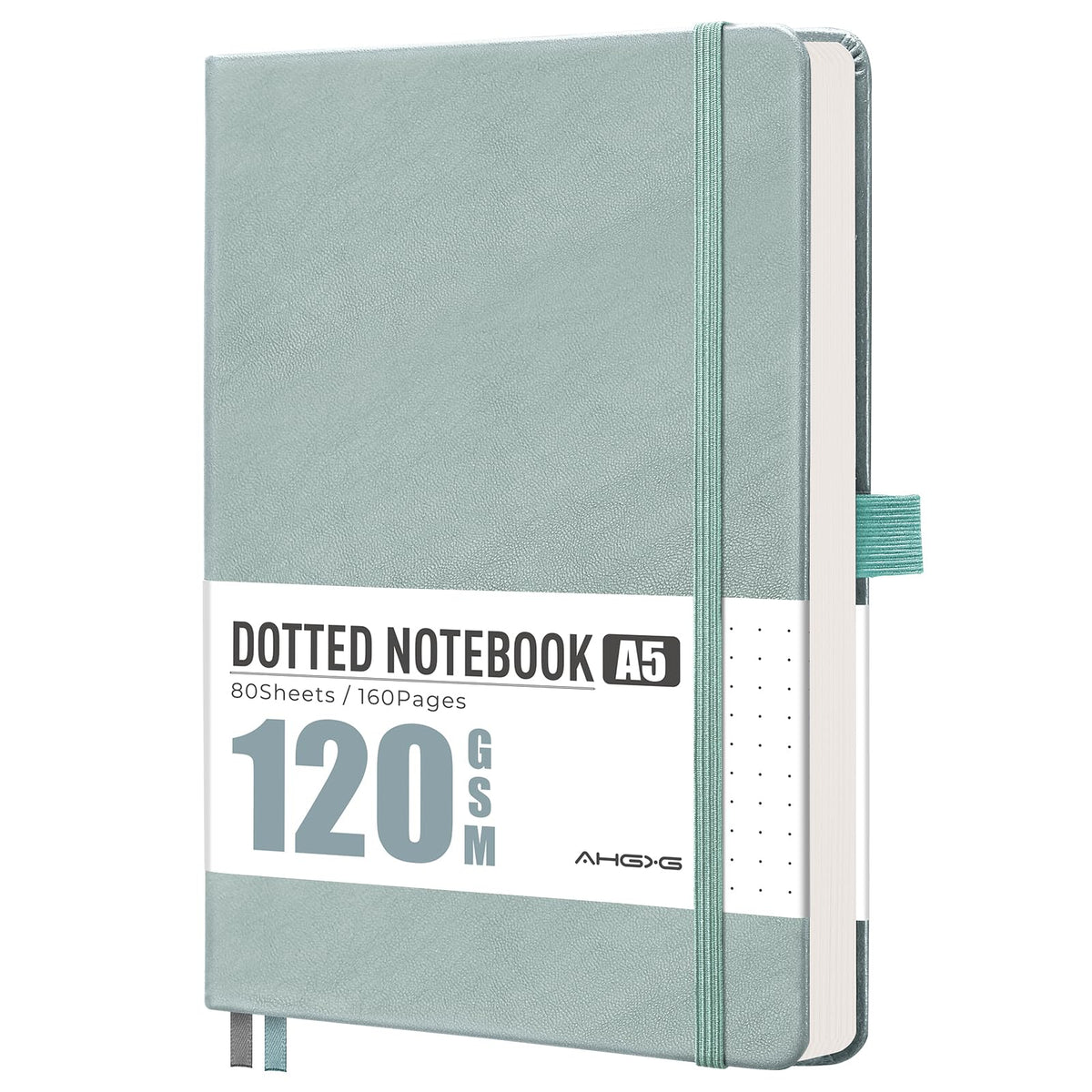 AHGXG Lined Journal Notebook, 160 Numbered Pages, A5 Size (5.7'' x 8.3'')