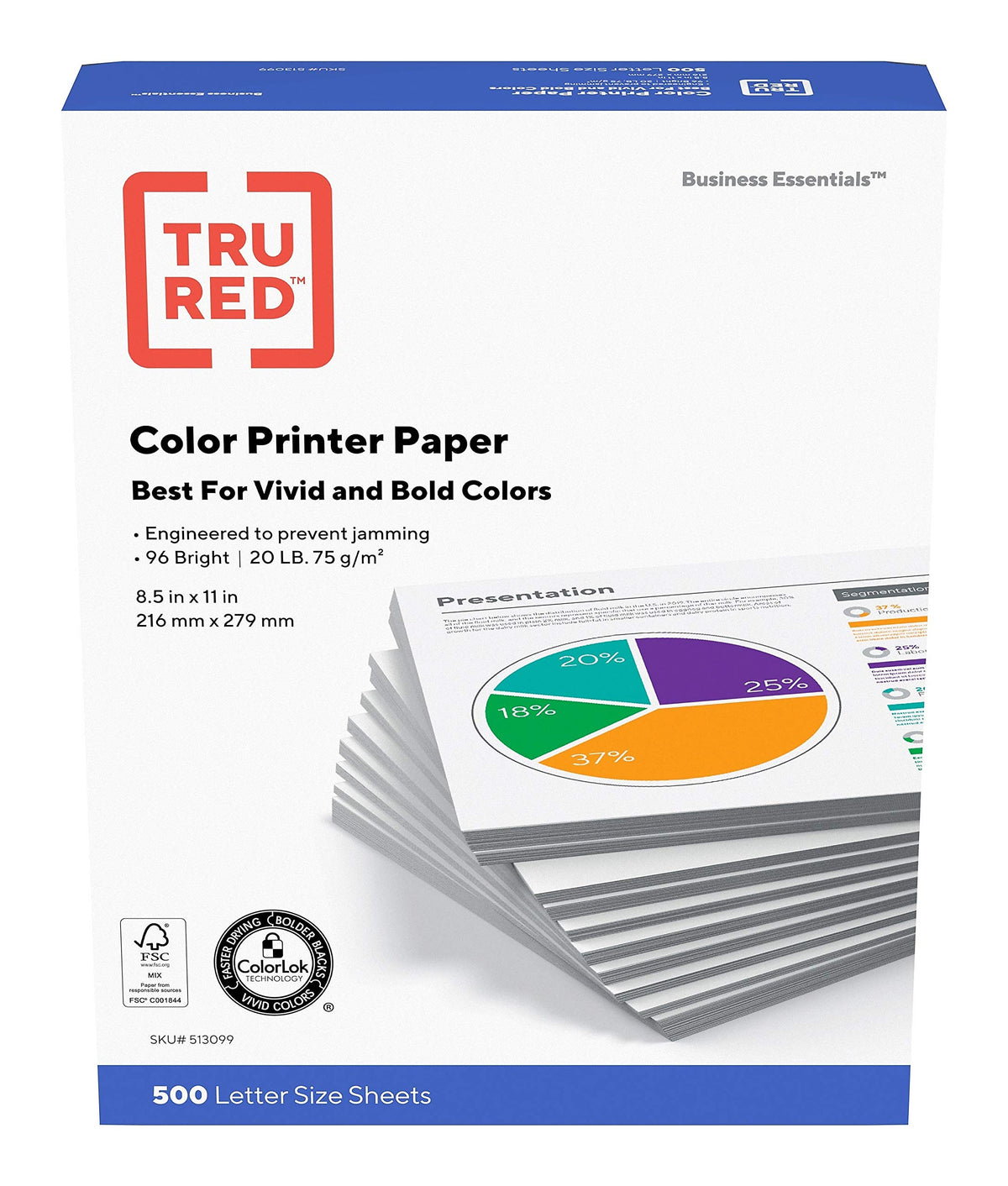 Staples Inkjet Paper, 11x17 Inch, 20 lb., 1 Carton of 5 Reams