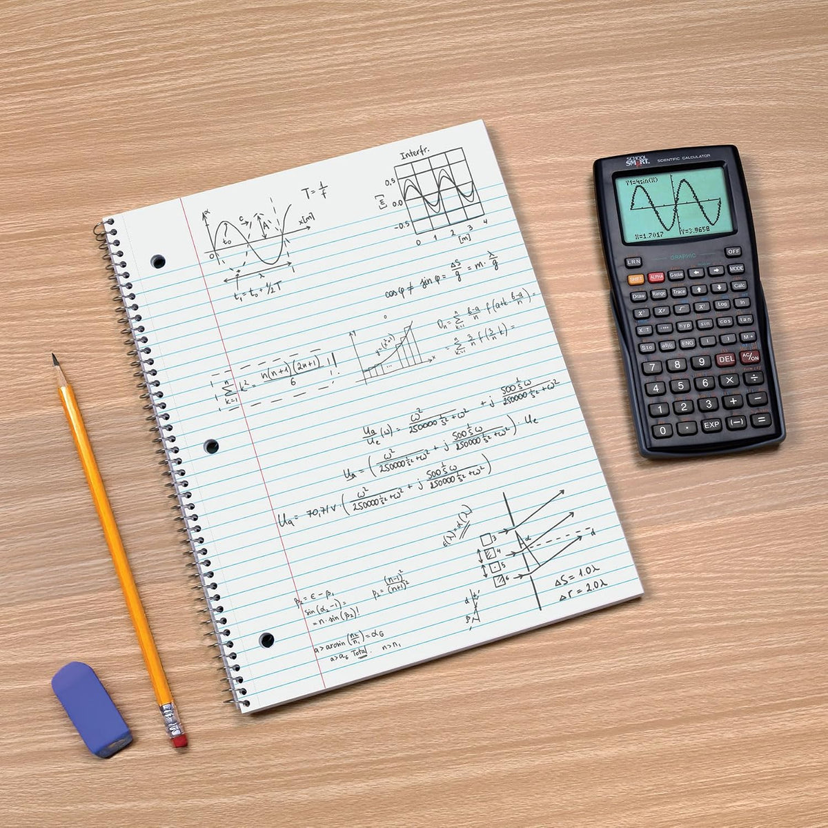 Oxford Spiral Notebooks, 3 Pack, College Ruled, 70 Sheets, Earthtone Covers