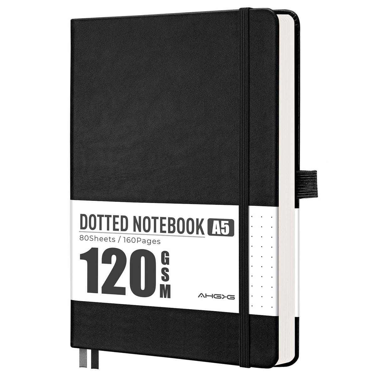 AHGXG Lined Journal Notebook, 160 Numbered Pages, A5 Size (5.7'' x 8.3'')