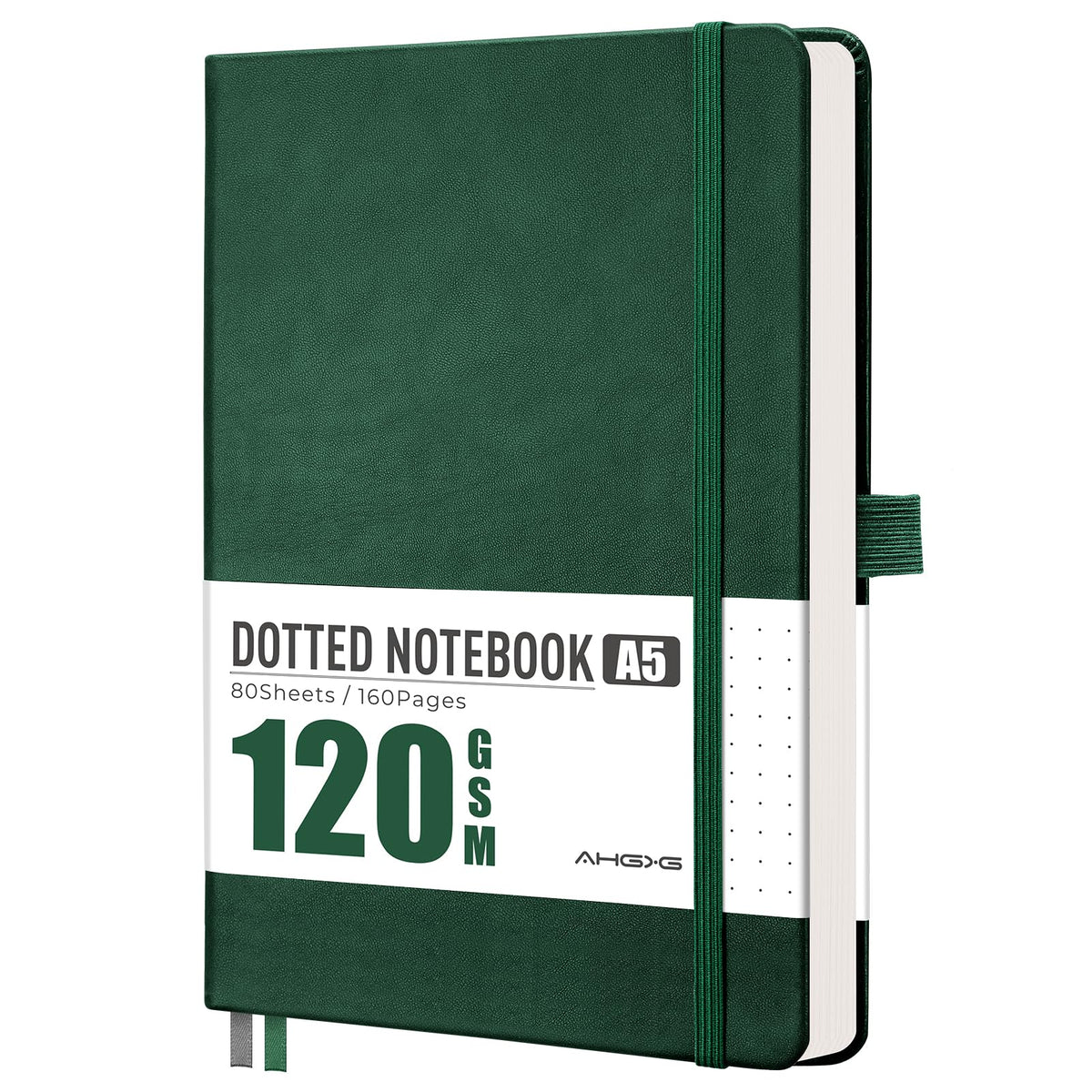 AHGXG Lined Journal Notebook, 160 Numbered Pages, A5 Size (5.7'' x 8.3'')