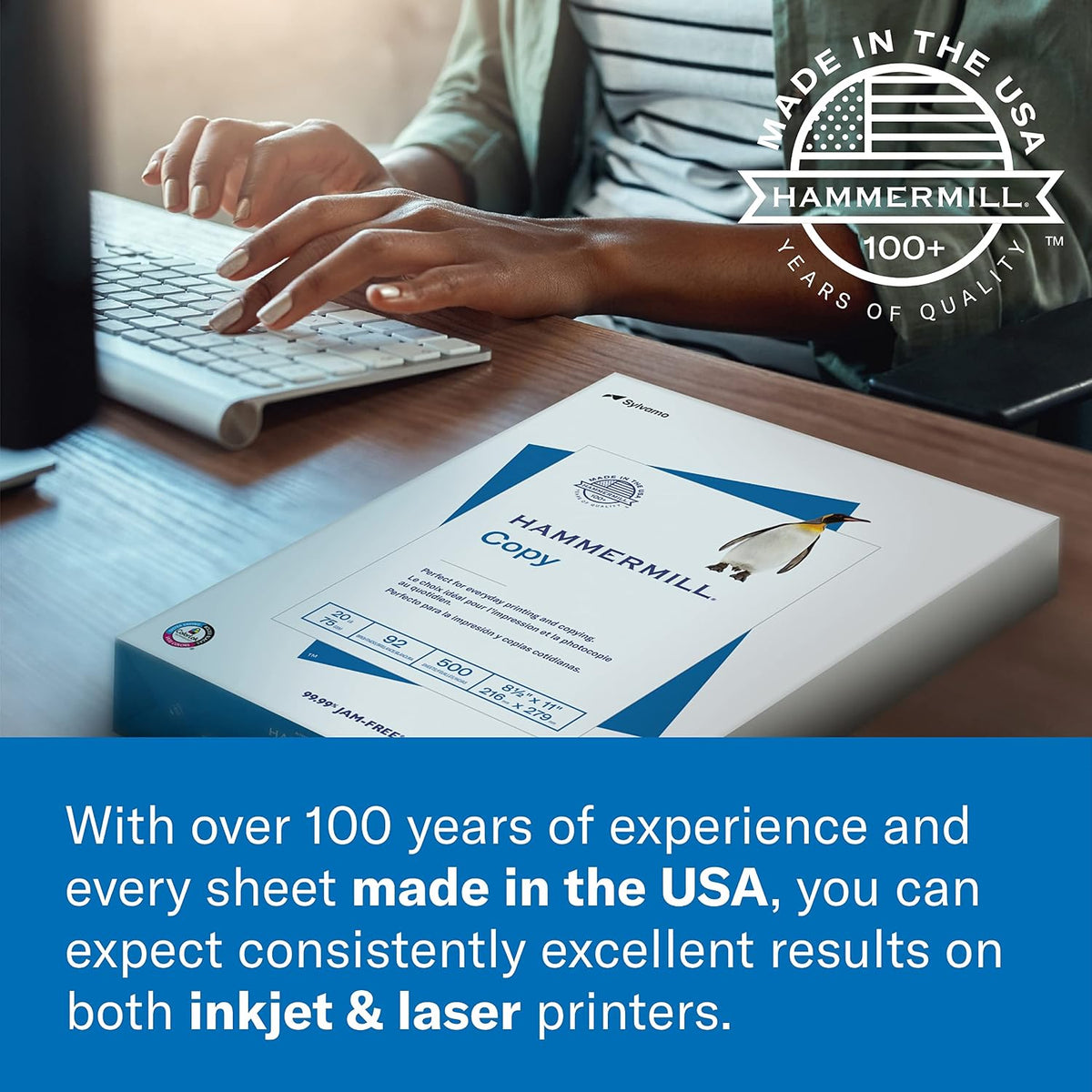 Hammermill Printer Paper, 20lb Tidal Copy Paper, 8.5 x 11-1 Pallet, 40 Cartons, 200000 Sheets (162008P)