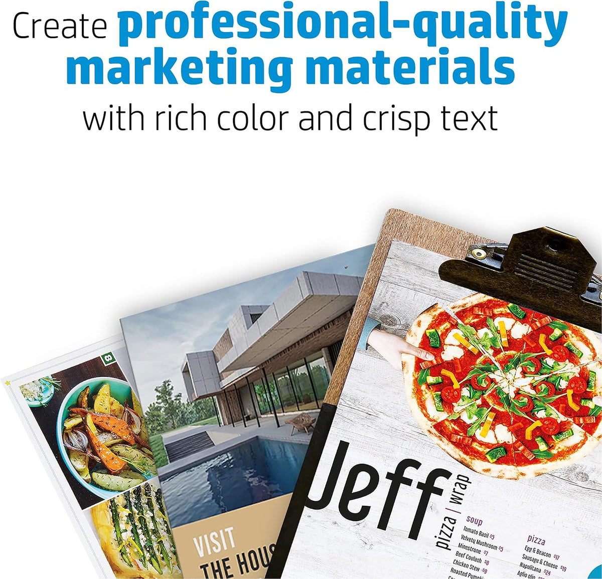 HP Enhanced Business Paper, Matte, 8.5x11 in, 40 lb, 150 sheets, works with laser printers (Q6543A)