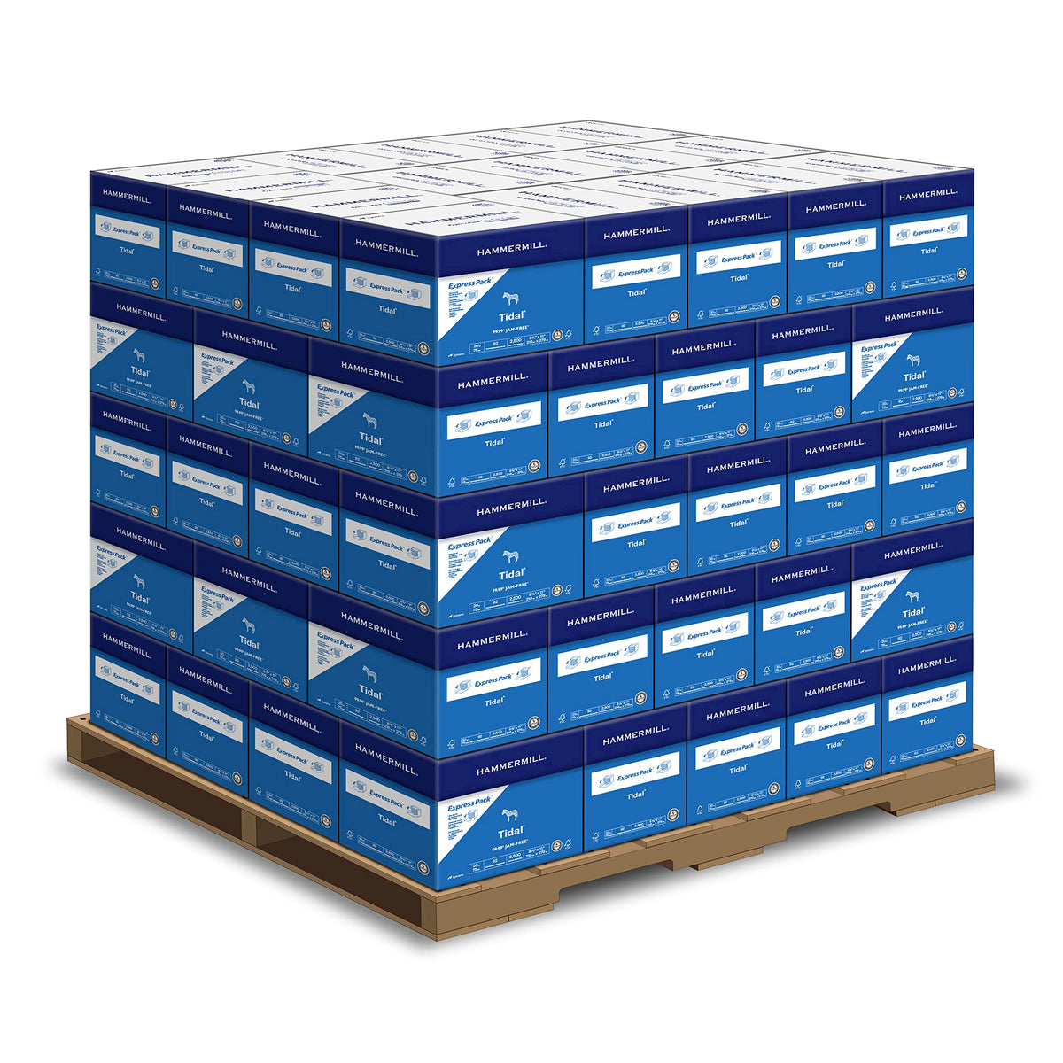 Hammermill Printer Paper, 20lb Tidal Copy Paper, 8.5 x 11-1 Pallet, 40 Cartons, 200000 Sheets (162008P)