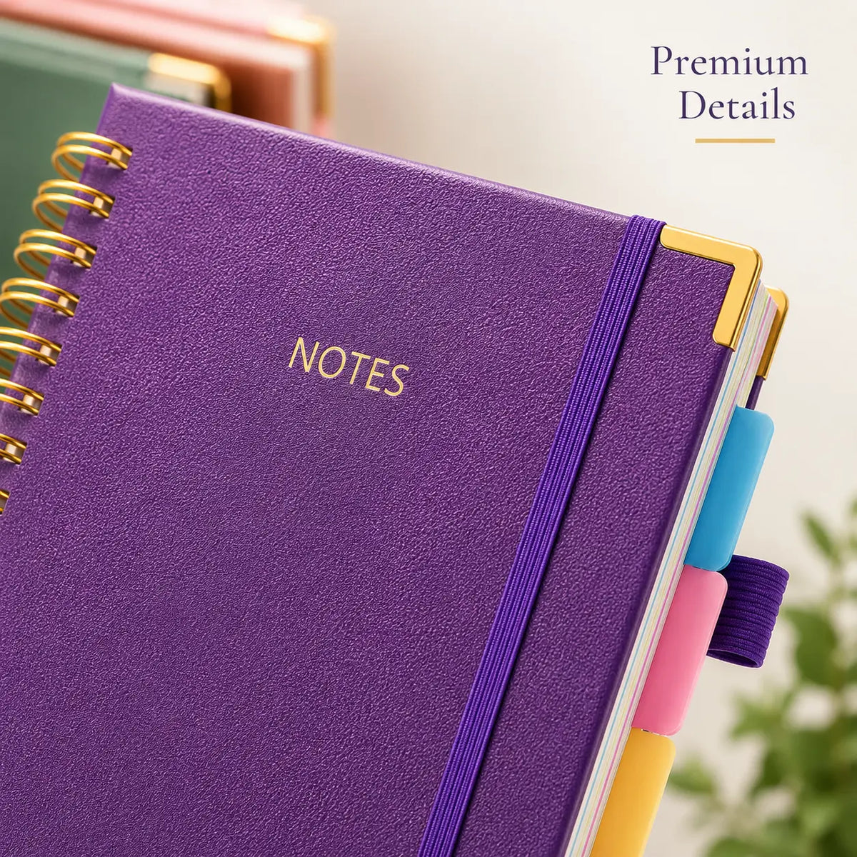 A5 Hardcover Spiral Bound Notebook - 300 Pages, 5 Color Options, Study/Office Writing/Journaling Tool, Daily Planner, Gift for Students,sohochic