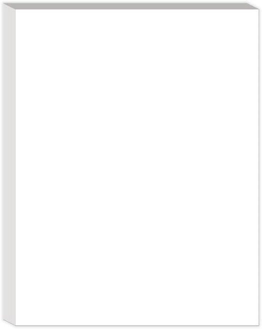 8" x 10.5" Blank Printer Paper - 100 Sheets/200 Pages Blank Loose-Leaf Papers, Copy Paper Printing in Office/Home/School, 100gsm Blank Paper
