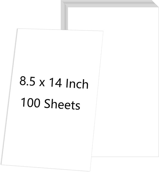 8.5x14 Legal Blank Paper, 28 lb Heavyweight Multipurpose Printer Paper, 100 Sheets/200 Pages Loose Leaf Paper Perfect for Home, Office, School, Legal Document Printing