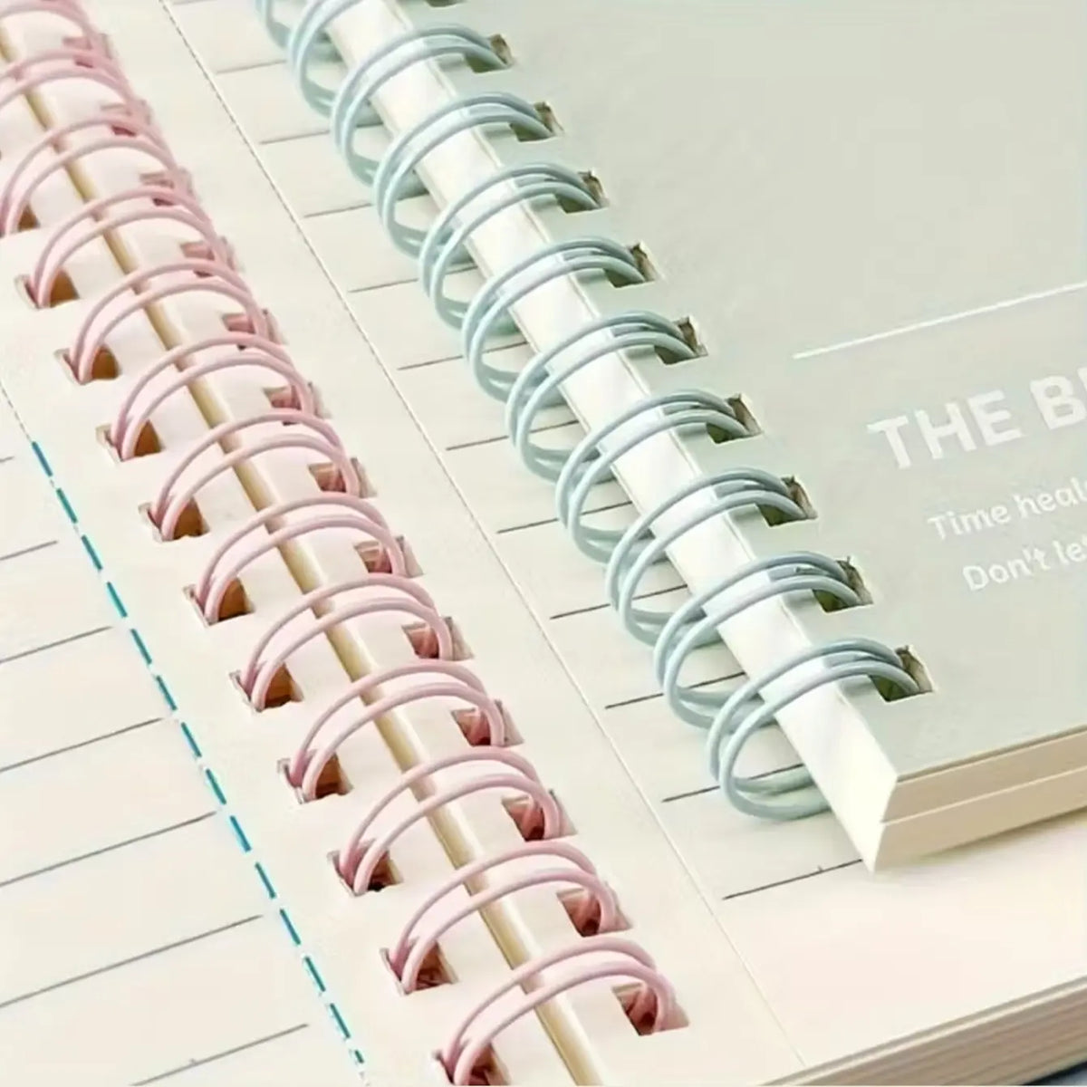 6 Spiral Notebook Set, A5 Lined Journal, Plastic Cover, Durable Paper, Vocabulary Practice Book, Academic Supplies, Stationery Supplies, Studying Essentials
