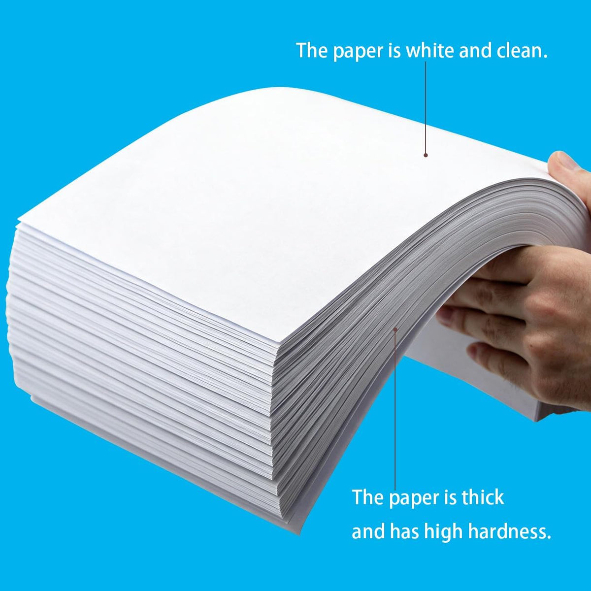 8.5" x 11" Copy Printer Paper - 100 Sheets/200 Pages Premium Inkjet & Laser Paper, 20lb Blank Papers, Letter Size Printing in Office/School/Home