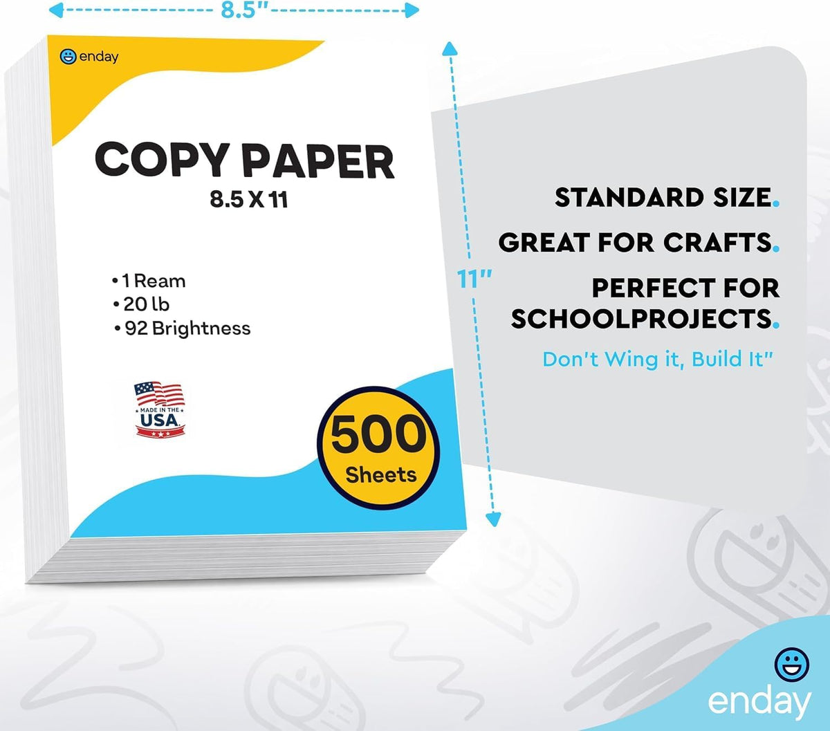 Multipurpose Copy Printer Paper, Pallet, 400 Reams (200,000 Sheets) 8.5 x 11 Inches, 20 lb, 92 Bright, White