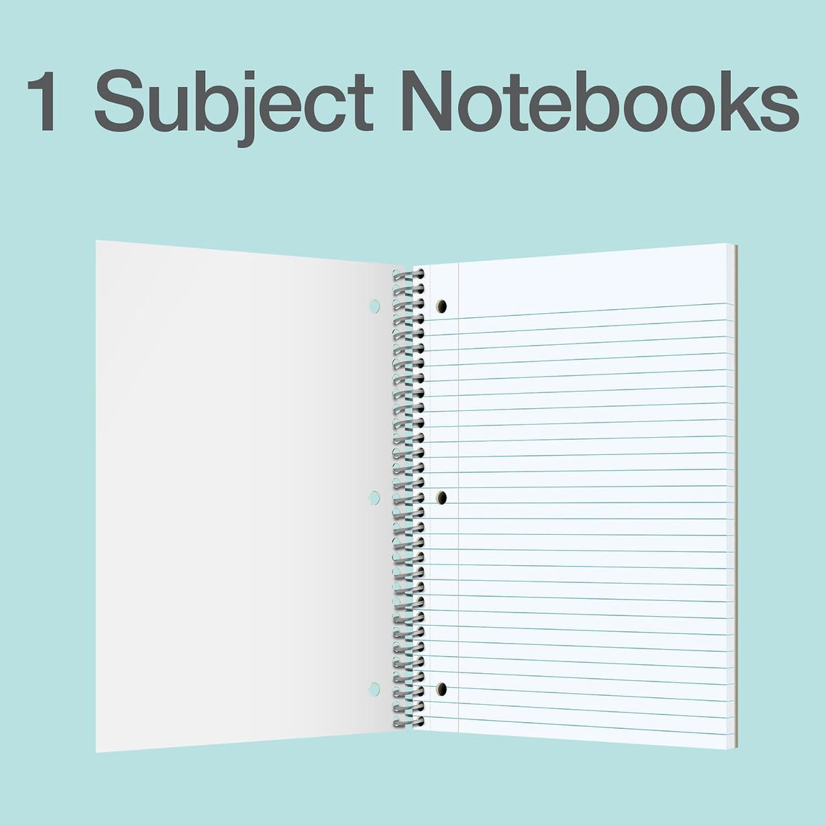 Oxford Spiral Notebooks, 3 Pack, College Ruled, 70 Sheets, Earthtone Covers