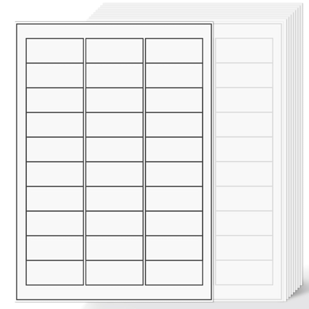 100 Full Sheets Sticker Paper for Laser & Ink Jet Printers, 8.5" x 11" Full Sheet Address Shipping Label, 100 Sheets 100 Labels