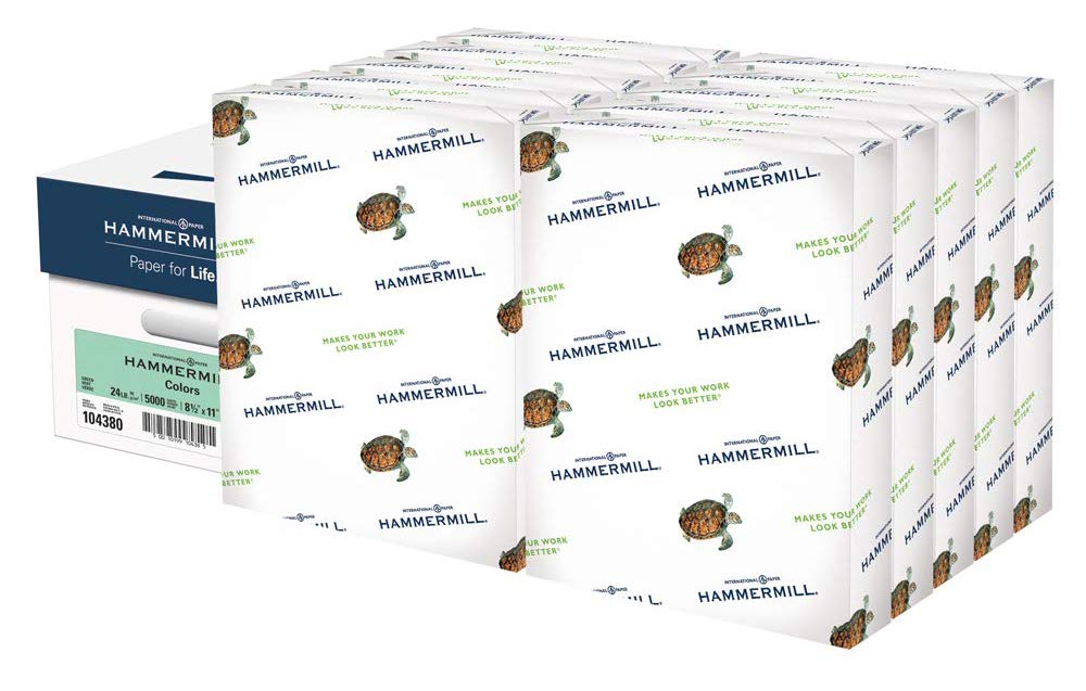 Hammermill Colored Paper, 24 lb Pink Printer Paper, 8.5 x 11-1 Ream (500 Sheets) - Made in the USA, Pastel Paper, 104463R