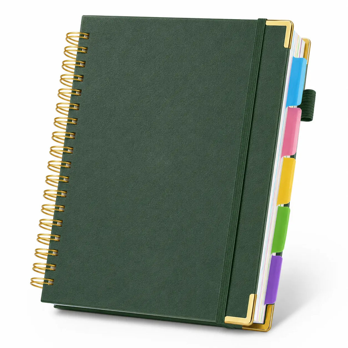 A5 Hardcover Spiral Bound Notebook - 300 Pages, 5 Color Options, Study/Office Writing/Journaling Tool, Daily Planner, Gift for Students,sohochic