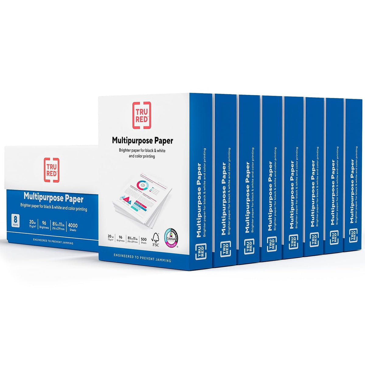 Staples Inkjet Paper, 11x17 Inch, 20 lb., 1 Carton of 5 Reams