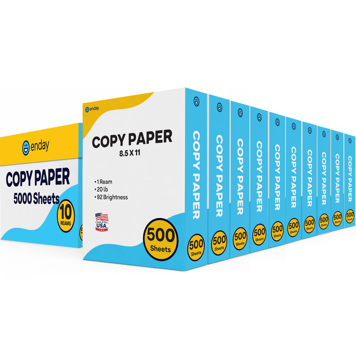 Multipurpose Copy Printer Paper, Pallet, 400 Reams (200,000 Sheets) 8.5 x 11 Inches, 20 lb, 92 Bright, White