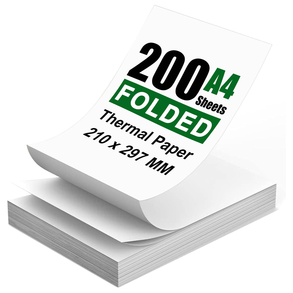 A4 Thermal Paper for Portable Printers(8.27x11.69In, 100 Sheets), BPA-Free