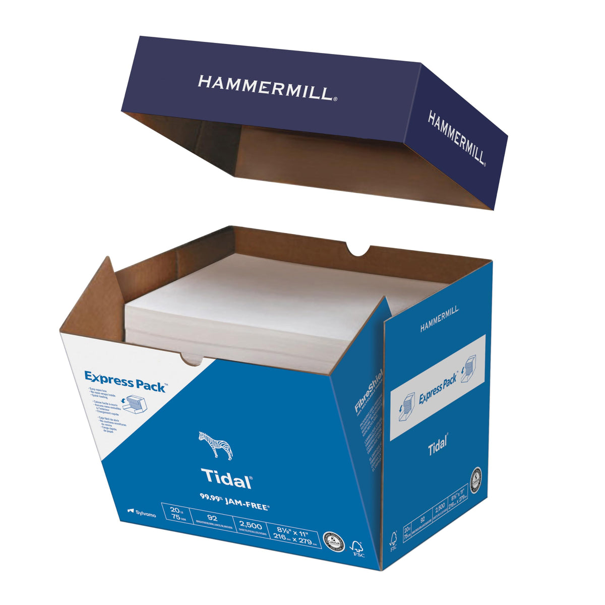 Hammermill Printer Paper, 20lb Tidal Copy Paper, 8.5 x 11-1 Pallet, 40 Cartons, 200000 Sheets (‎162008P)