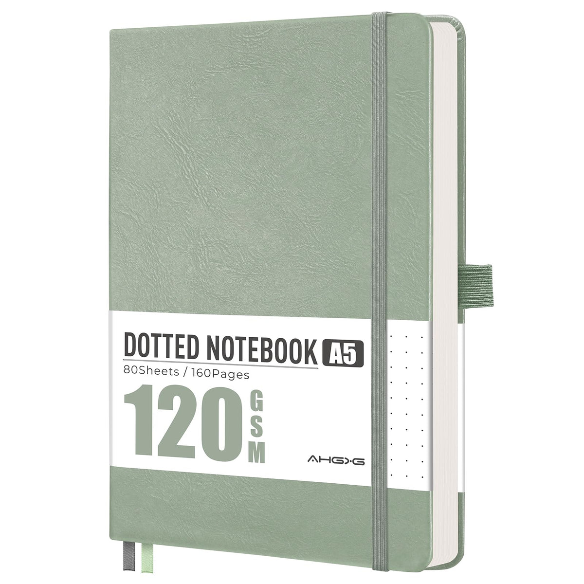 AHGXG Lined Journal Notebook, 160 Numbered Pages, A5 Size (5.7'' x 8.3'')