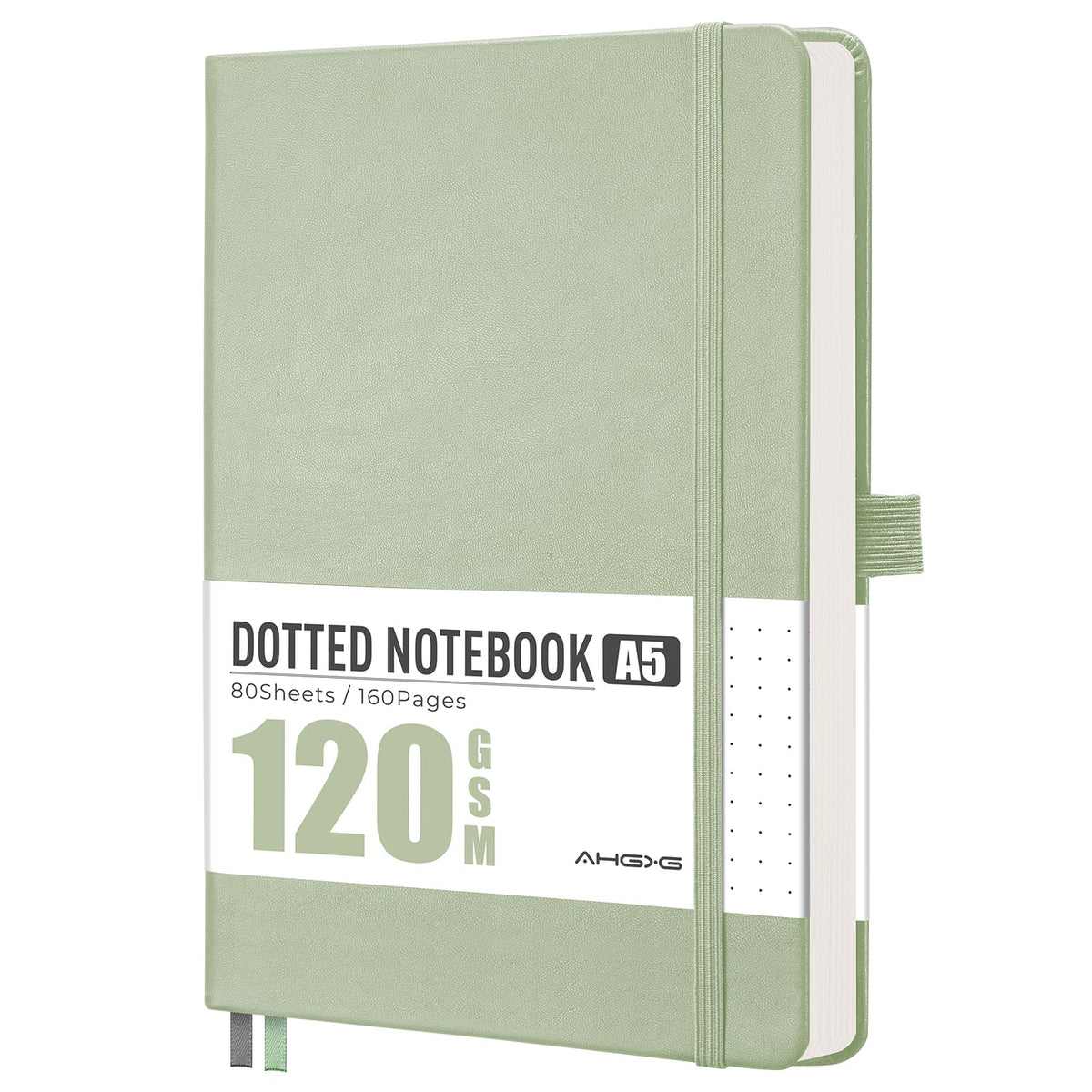 AHGXG Lined Journal Notebook, 160 Numbered Pages, A5 Size (5.7'' x 8.3'')