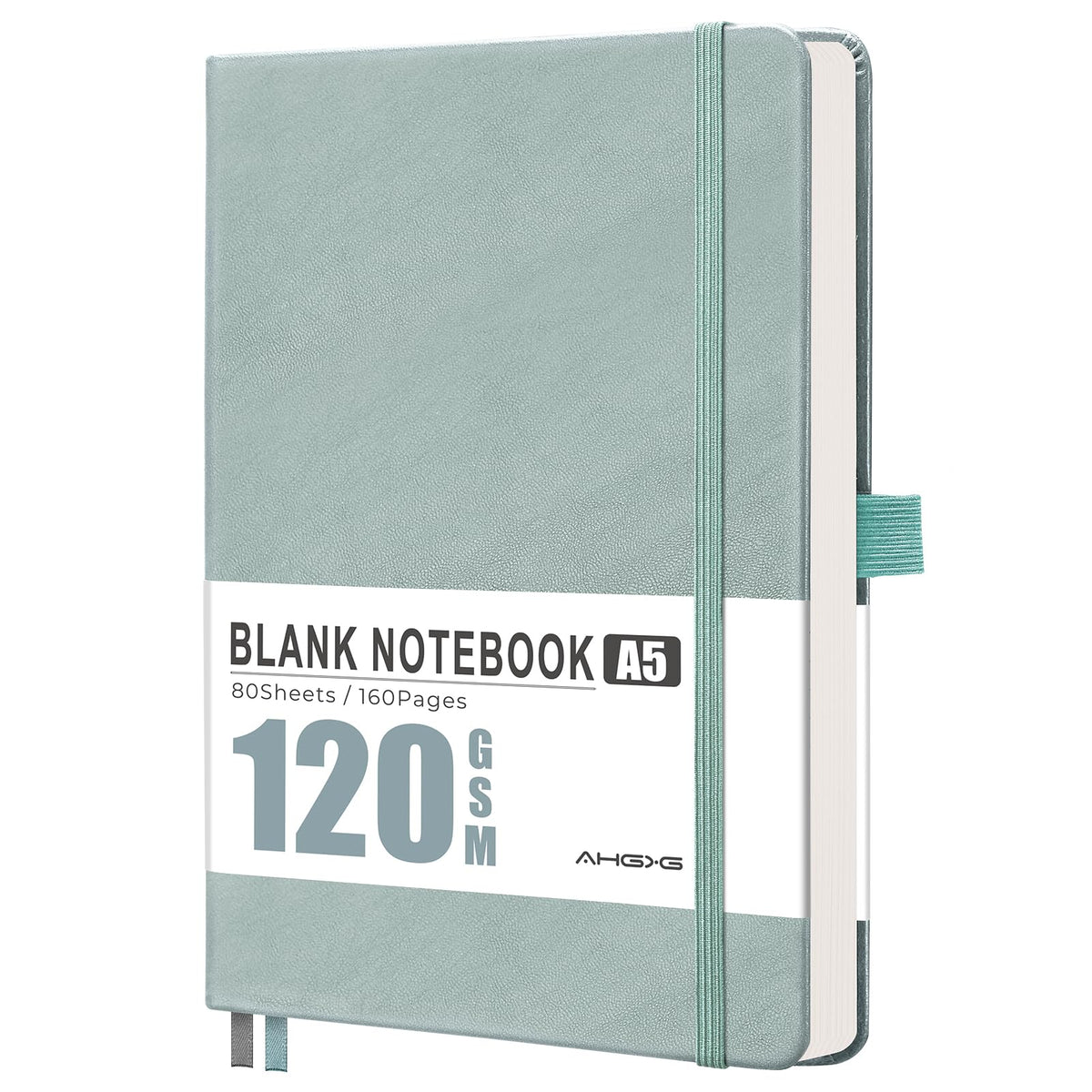 AHGXG Lined Journal Notebook, 160 Numbered Pages, A5 Size (5.7'' x 8.3'')