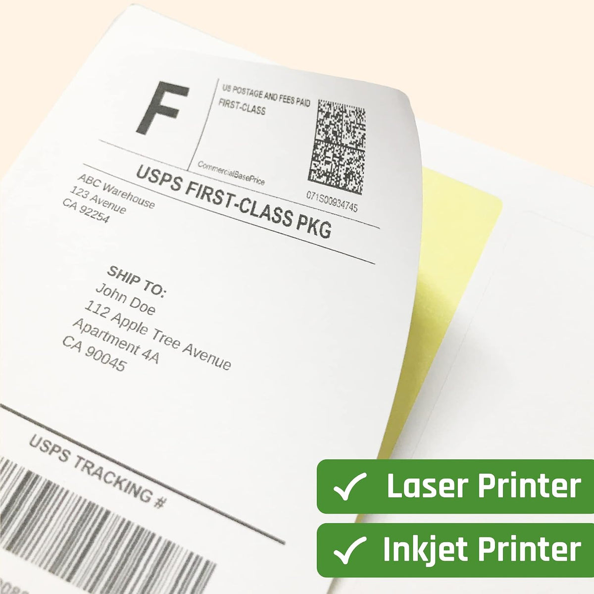 Sticker Paper for Printer, Printable Matte White Sticker - 30 Sheets