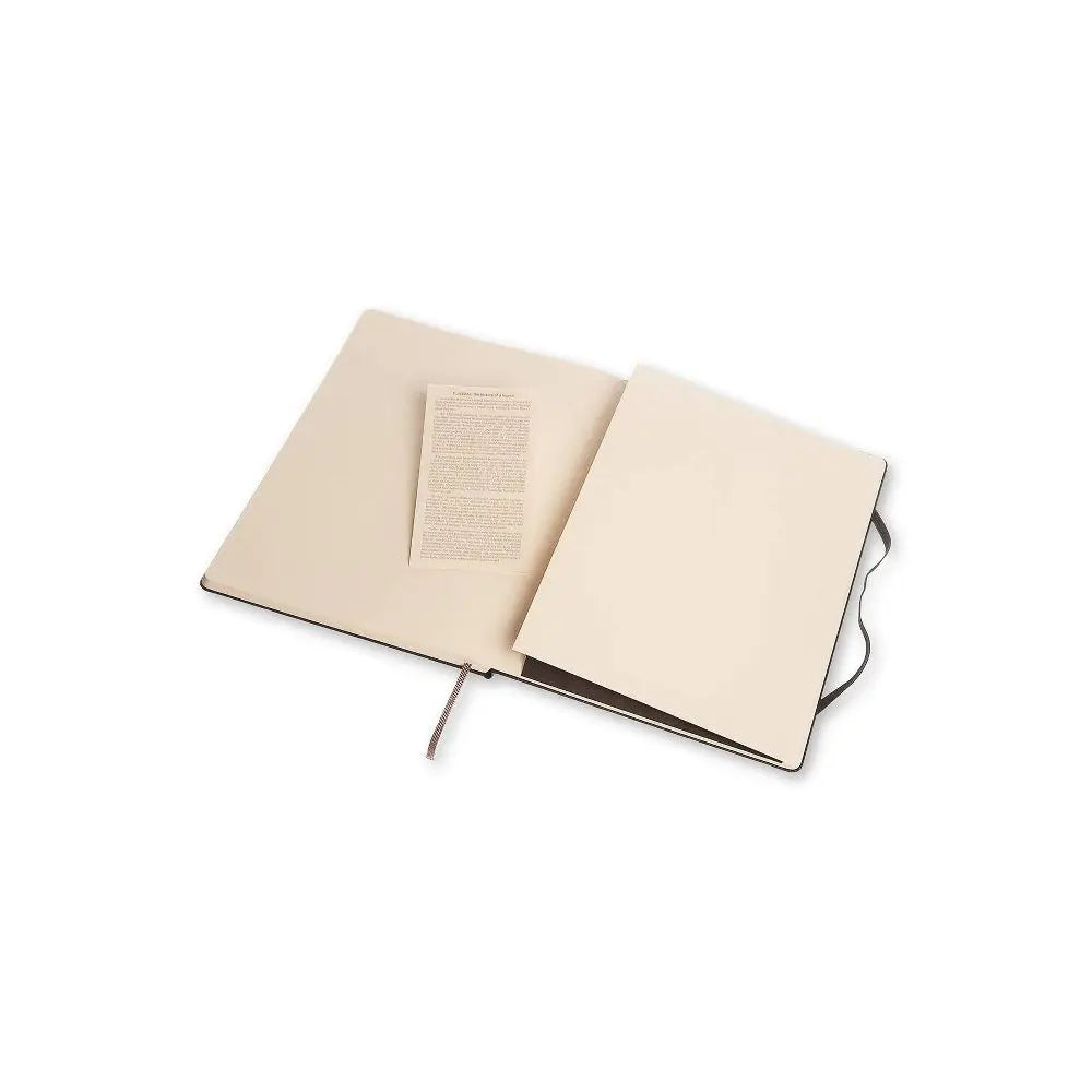 Moleskine Lined Hardcover Notebook - XL, 7.5"x9.5", Black, the notebook, 192 Sheets, Office Stationery for Journaling