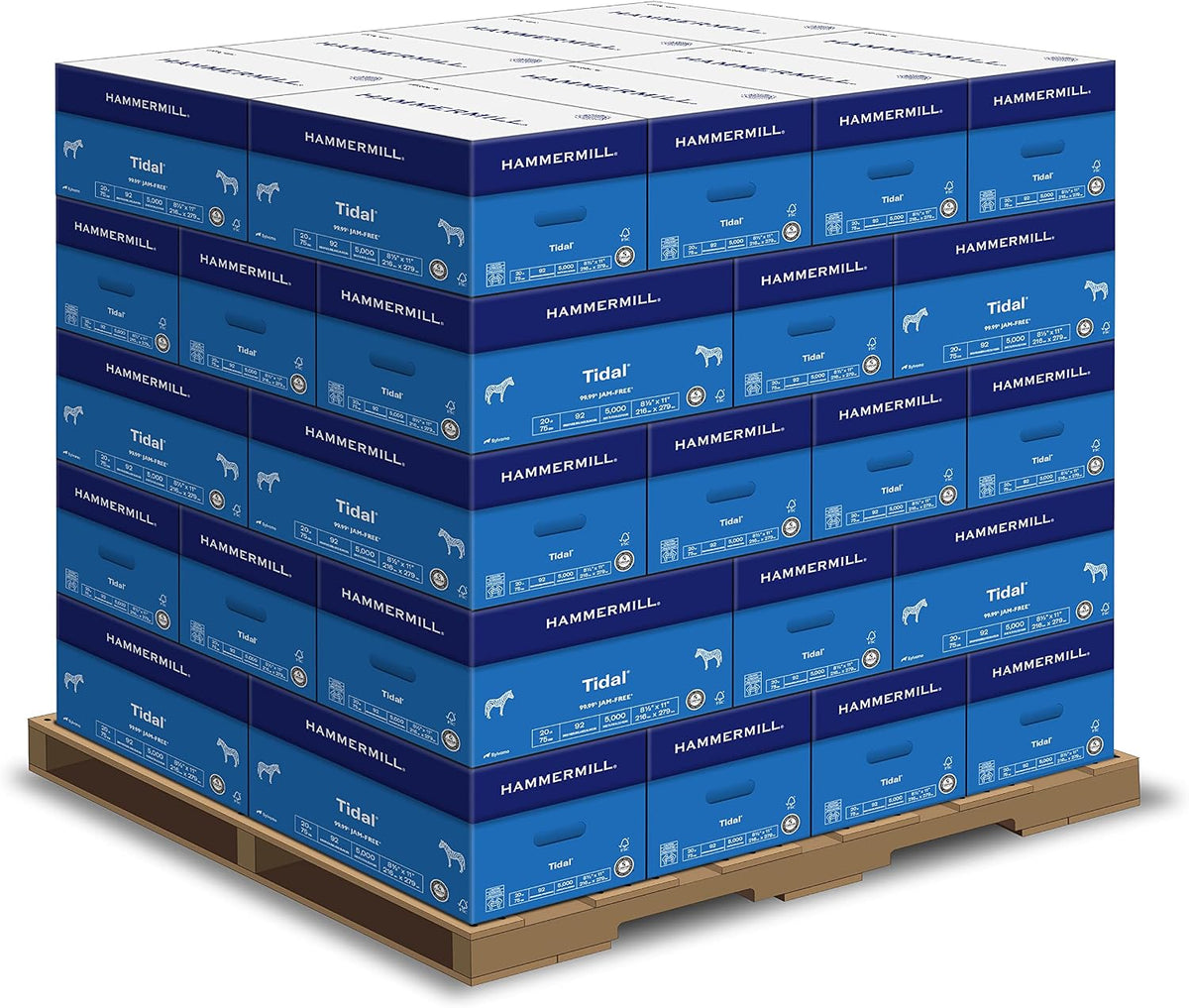 Hammermill Printer Paper, 20lb Tidal Copy Paper, 8.5 x 11-1 Pallet, 40 Cartons, 200000 Sheets (‎162008P)