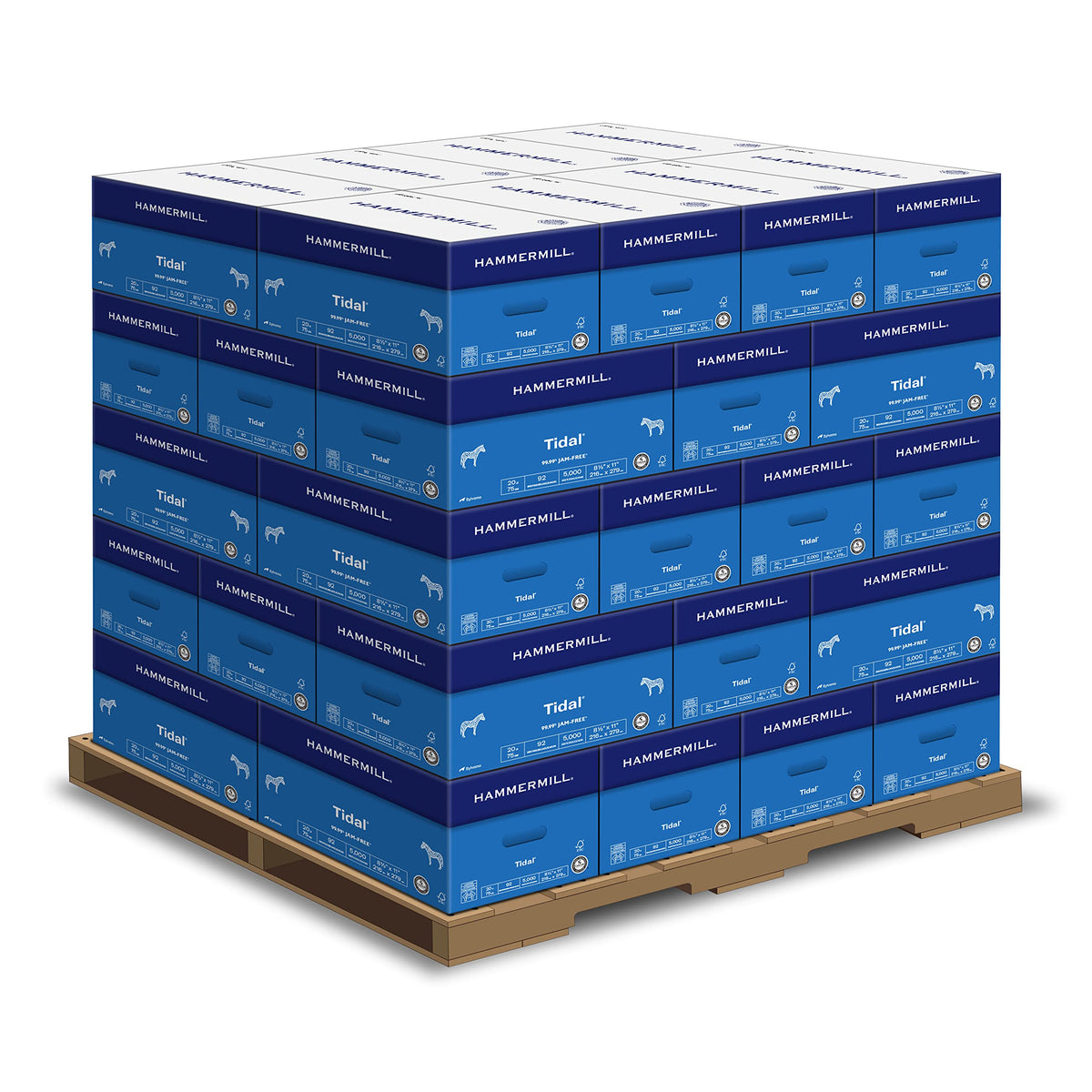 Hammermill Printer Paper, 20lb Tidal Copy Paper, 8.5 x 11-1 Pallet, 40 Cartons, 200000 Sheets (‎162008P)