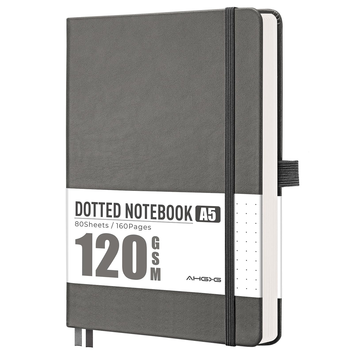 AHGXG Lined Journal Notebook, 160 Numbered Pages, A5 Size (5.7'' x 8.3'')