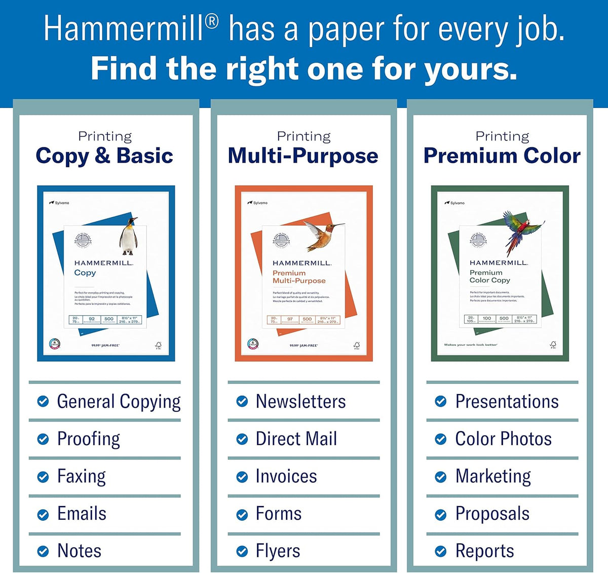 Hammermill Colored Paper, 24 lb Pink Printer Paper, 8.5 x 11-1 Ream (500 Sheets) - Made in the USA, Pastel Paper, 104463R