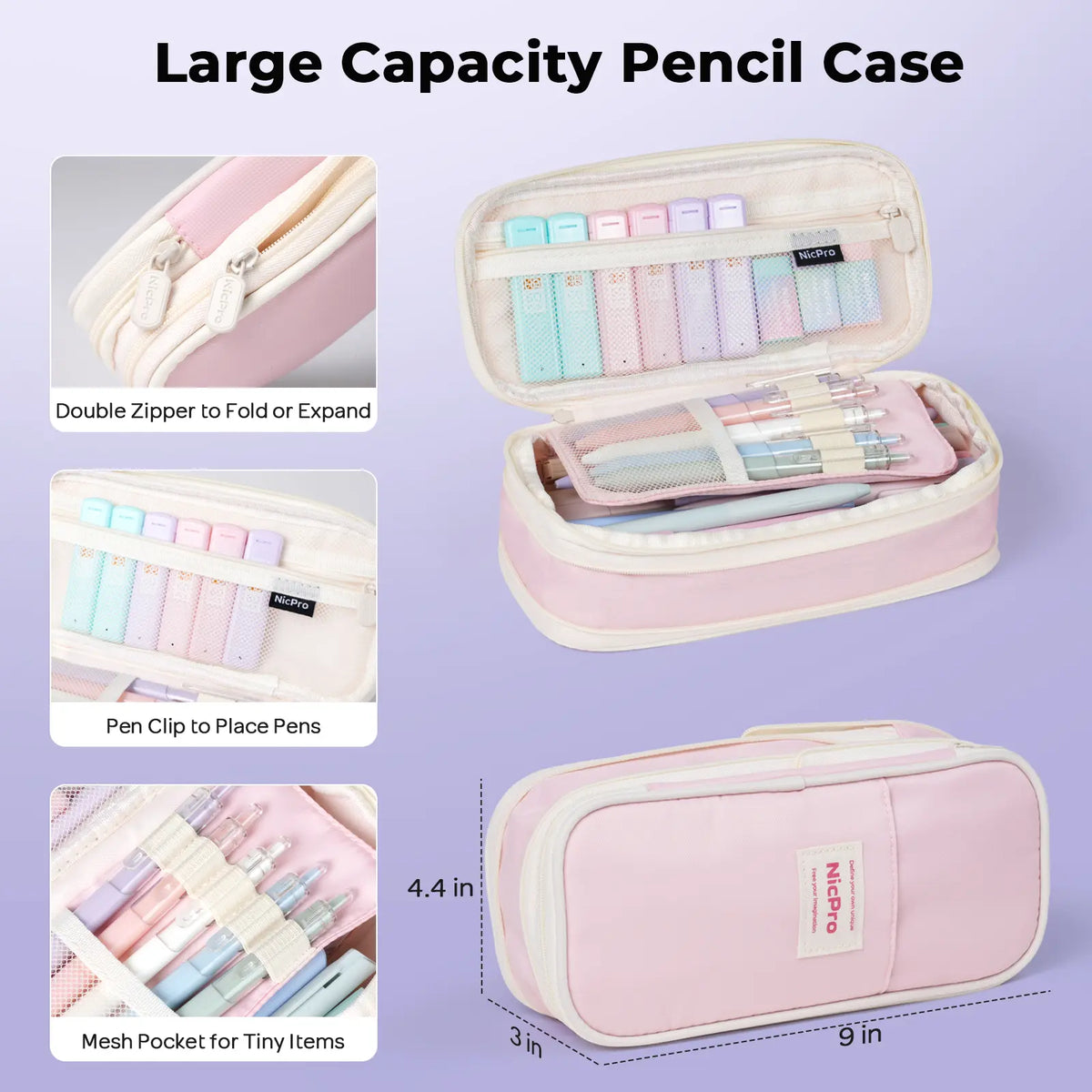 Nicpro 76PCS Aesthetic Christian Women's Bible Study Kit - Tabs, Notebook, Highlighter, Mechanical Pencils, Pencil Pouch - Cute Back to School Haul Supplies, College Essentials (Office Stationery)