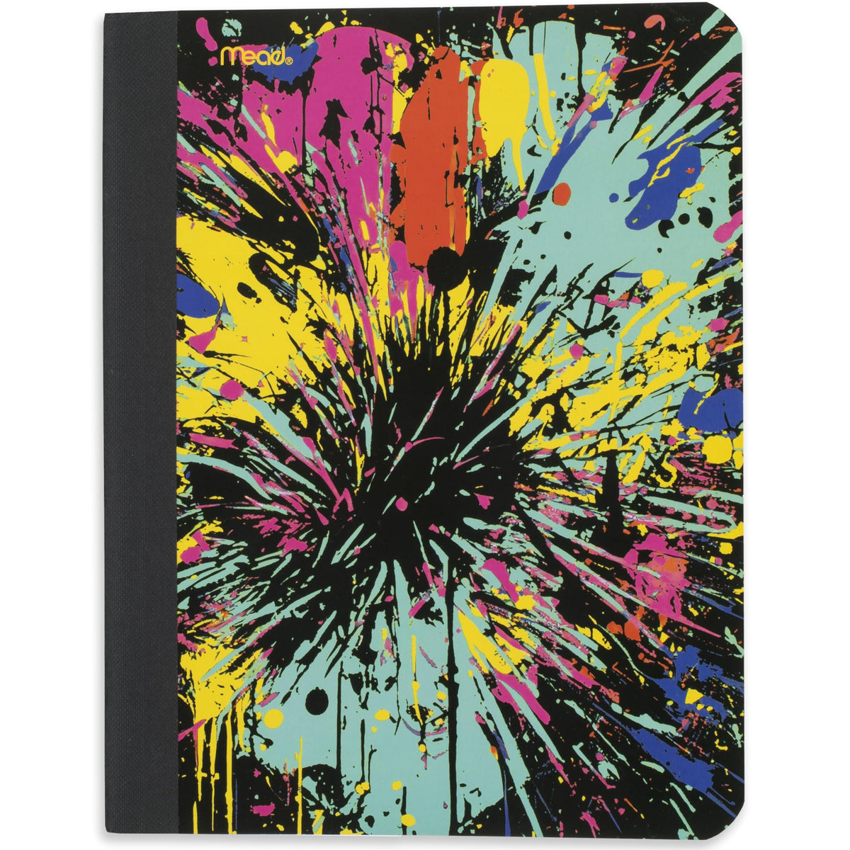 Mead Composition Notebook, College Ruled Paper, 9-3/4" x 7-1/2", 100 Sheets, Black Marble (09932)