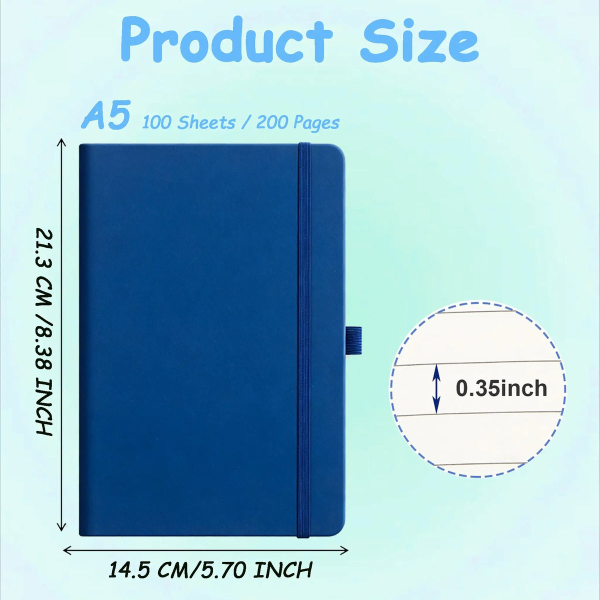Bestselling Imitation Leather A5 Portable Study Notebook, 200 Pages Lined, 80gsm Smooth Paper, Ideal for Journaling Notebooks, Portable Diary, Class Notes, College Notebook, Gift Giving, Minimalist Series