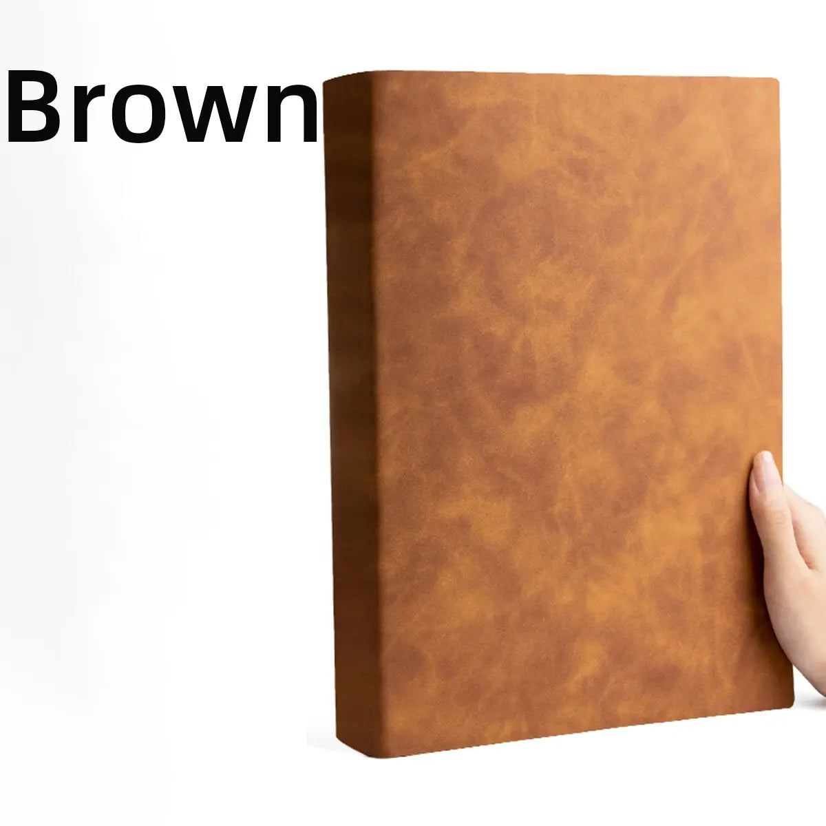 A4 Extra-Thick Notebook, 416 Pages, Soft PU Leather Cover, Waterproof 80g Cream No-Bleed Paper, 360° Lay-Flat Binding, Ribbon Bookmark, Journal & Diary Gift for University, Work & Travel